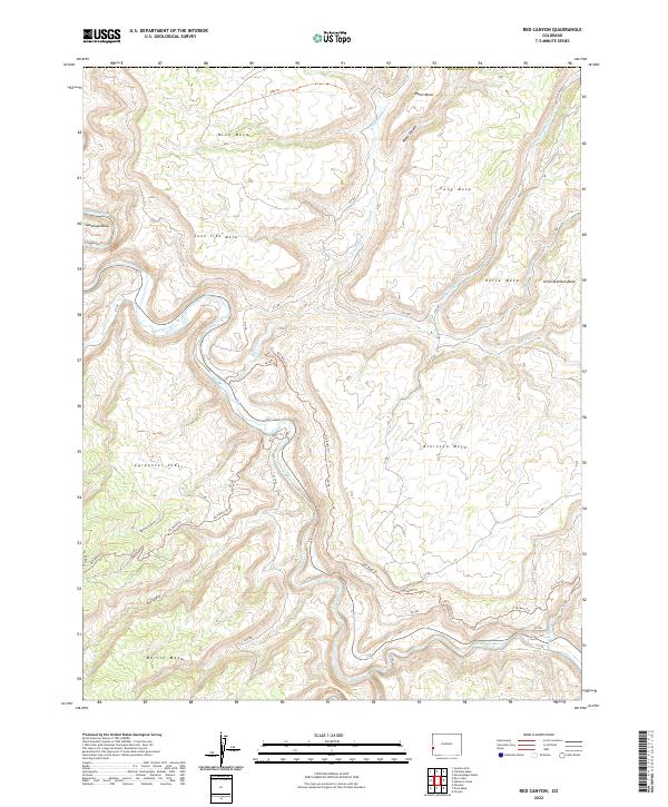 USGS Topographic Map – Red Canyon
