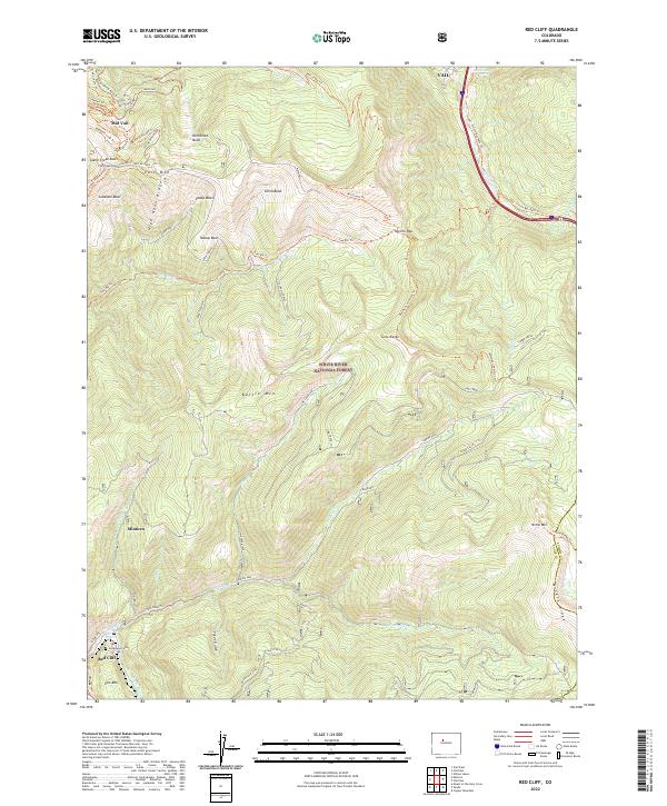 USGS Topographic Map – Red Cliff