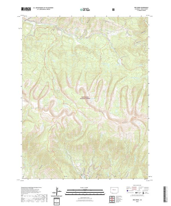 USGS Topographic Map – Red Creek