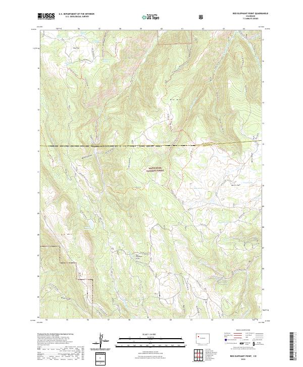 USGS Topographic Map – Red Elephant Point