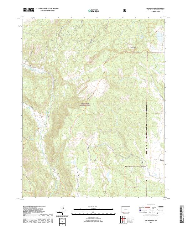 USGS Topographic Map – Red Mountain