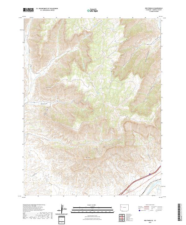 USGS Topographic Map – Red Pinnacle