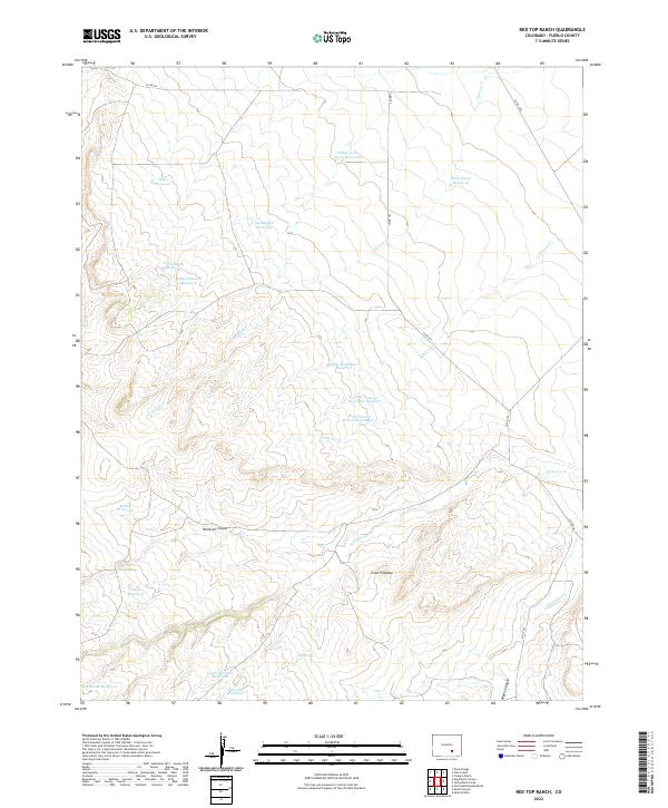USGS Topographic Map – Red Top Ranch