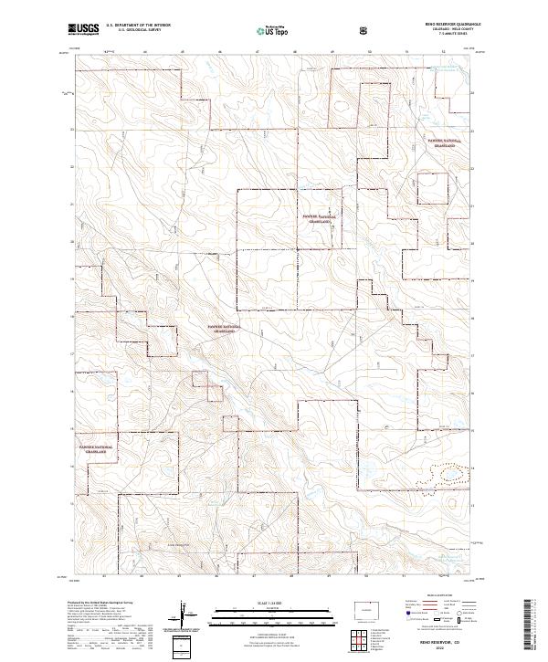 USGS Topographic Map – Reno Reservoir