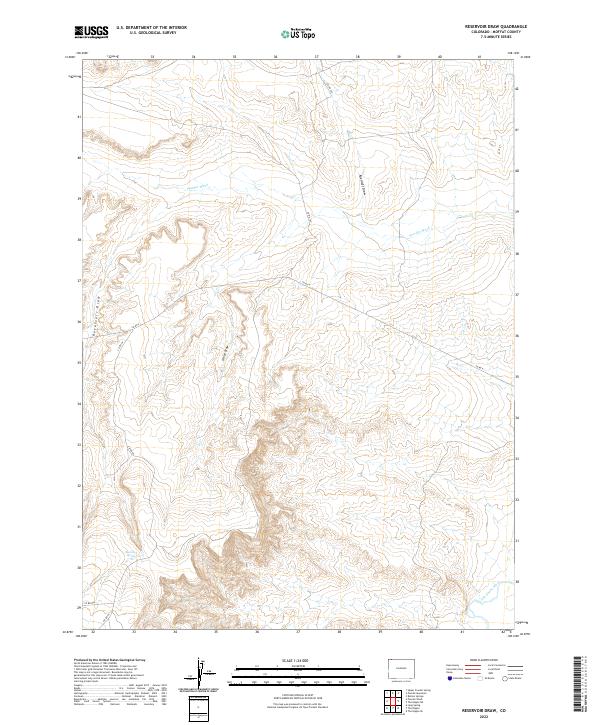 USGS Topographic Map – Reservoir Draw