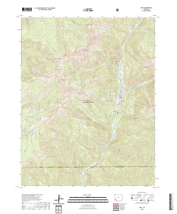 USGS Topographic Map – Rico