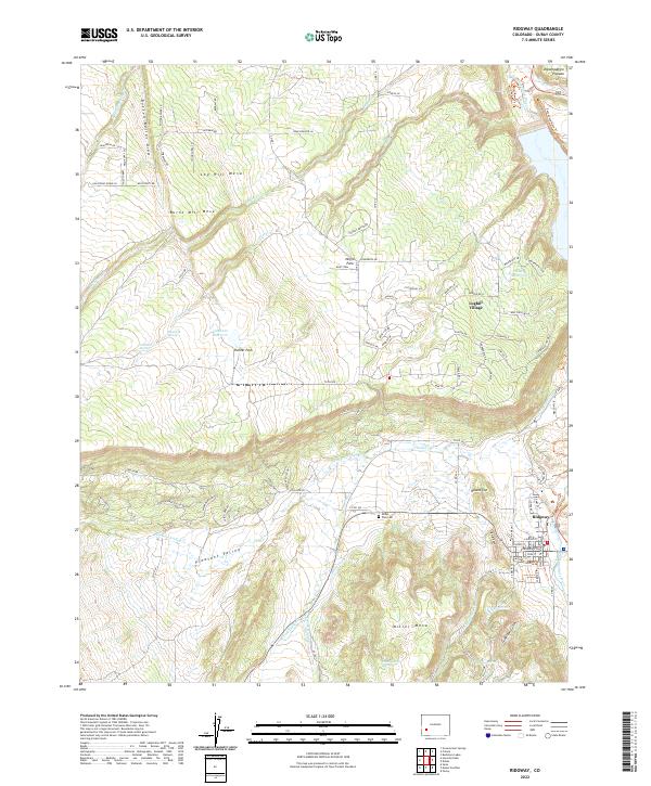 USGS Topographic Map – Ridgway