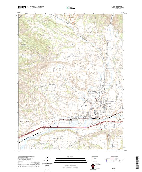 USGS Topographic Map – Rifle