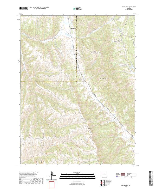 USGS Topographic Map – Rio Blanco