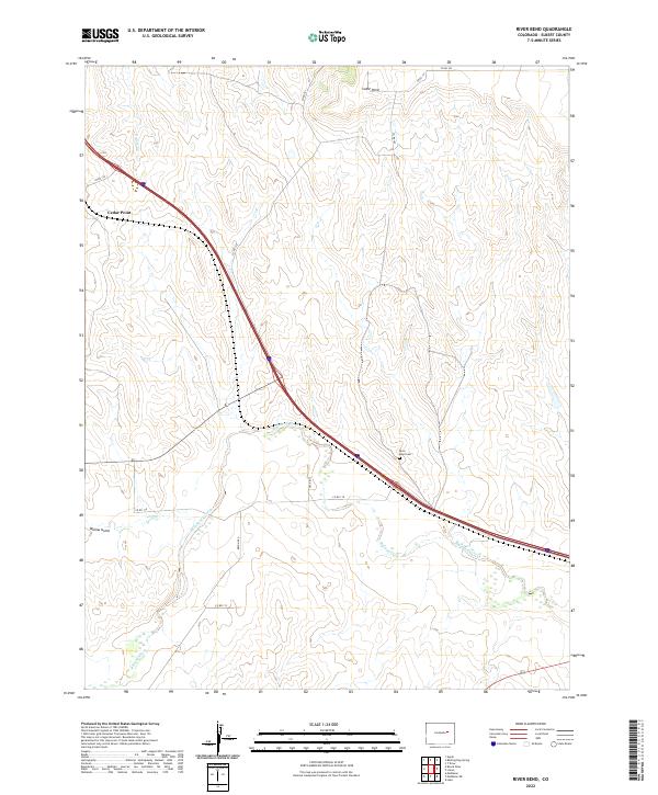 USGS Topographic Map – River Bend