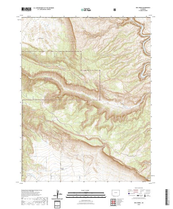 USGS Topographic Map – Roc Creek
