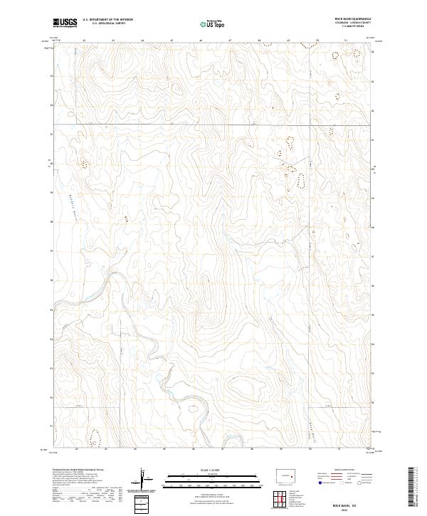 USGS Topographic Map – Rock Basin