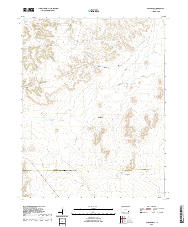 USGS Topographic Map – Rock Canyon