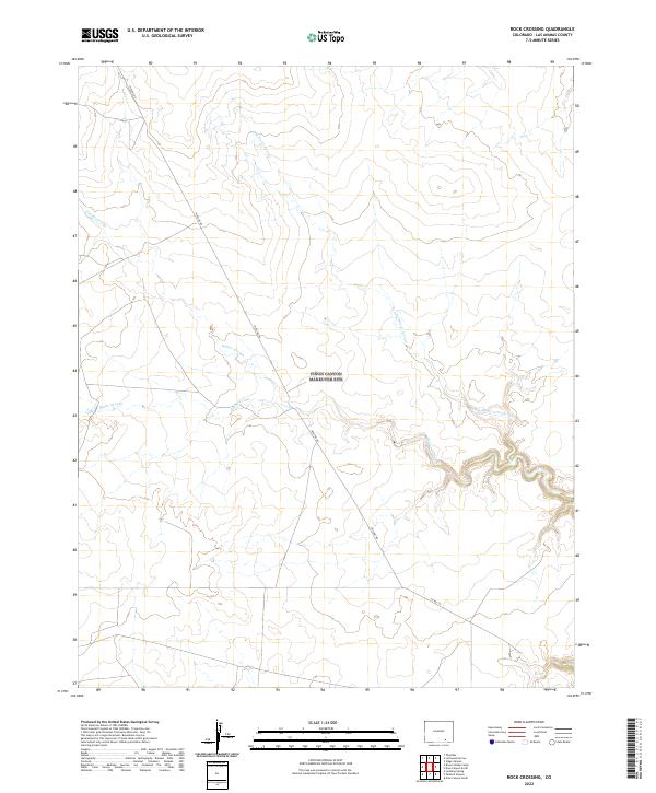 USGS Topographic Map – Rock Crossing
