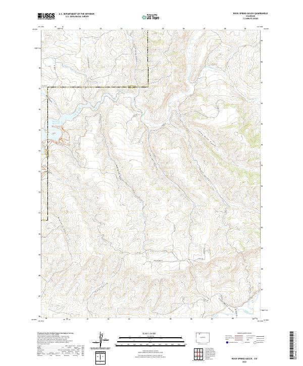 USGS Topographic Map – Rock Spring Gulch