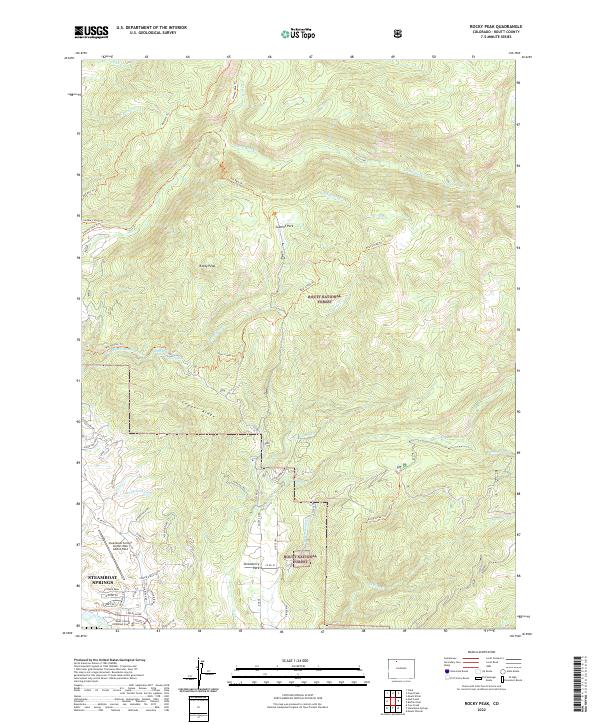 USGS Topographic Map – Rocky Peak