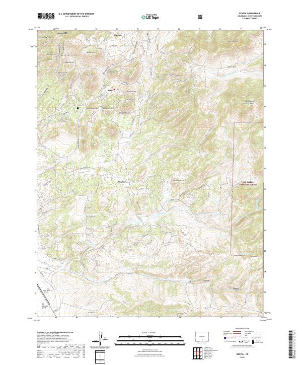 USGS Topographic Map – Rosita