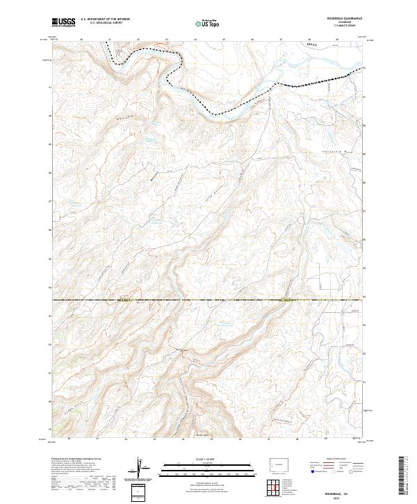 USGS Topographic Map – Roubideau