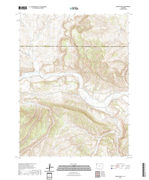 USGS Topographic Map – Rough Gulch