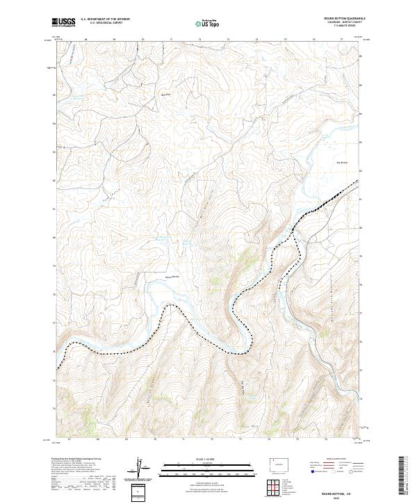 USGS Topographic Map – Round Bottom