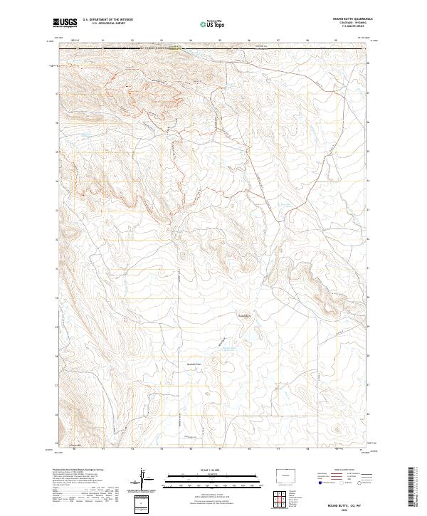 USGS Topographic Map – Round Butte