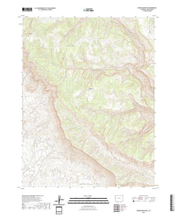 USGS Topographic Map – Round Mountain