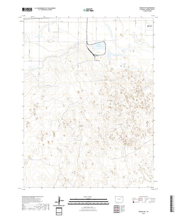 USGS Topographic Map – Round Top