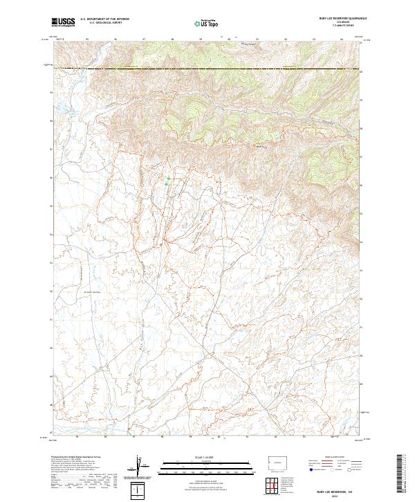 USGS Topographic Map – Ruby Lee Reservoir