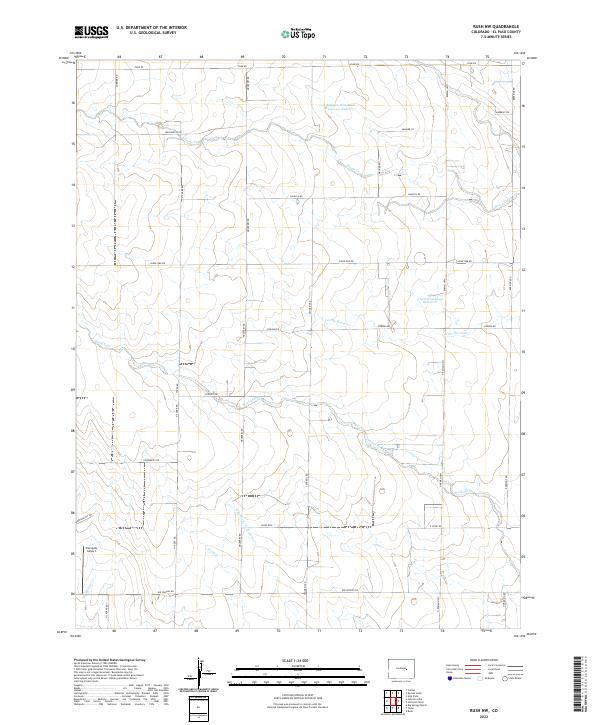 USGS Topographic Map – Rush NW