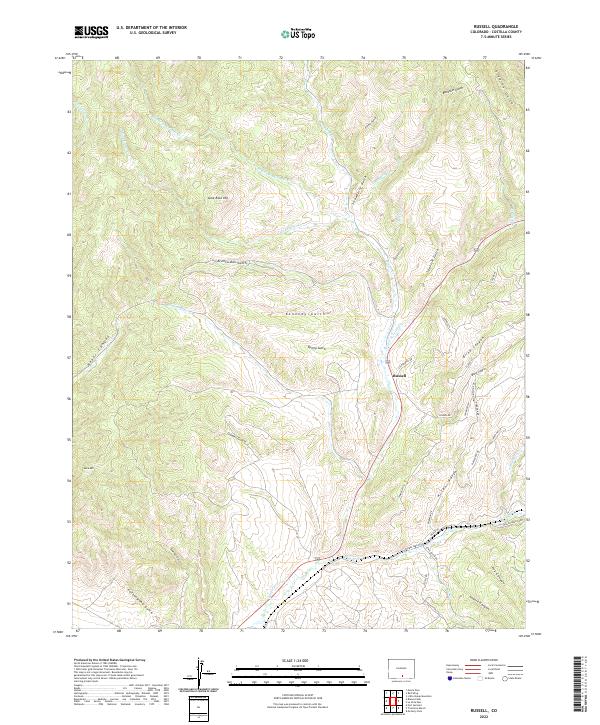USGS Topographic Map – Russell
