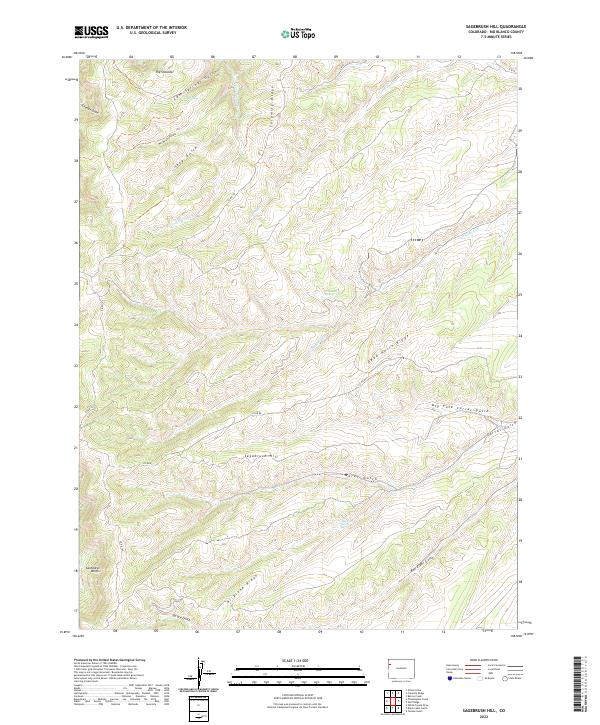 USGS Topographic Map – Sagebrush Hill