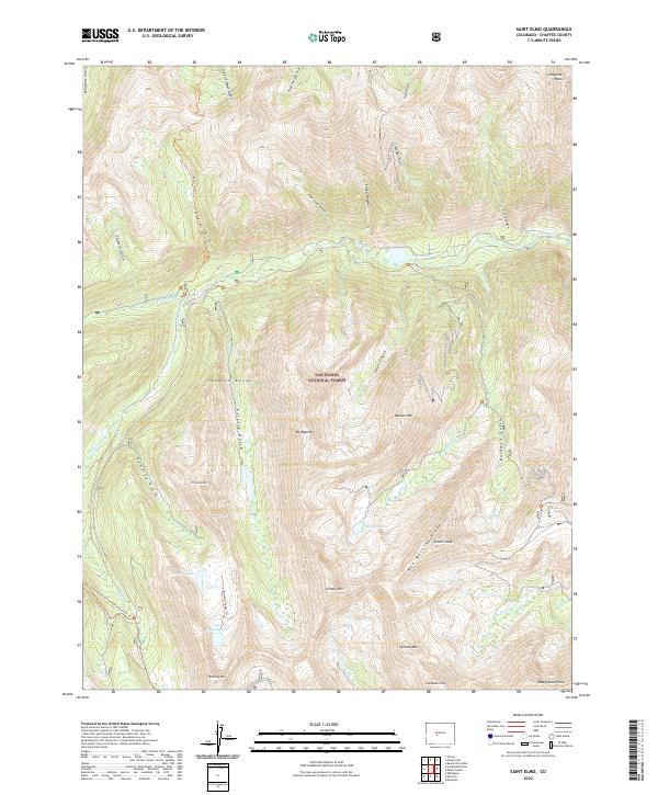USGS Topographic Map – Saint Elmo