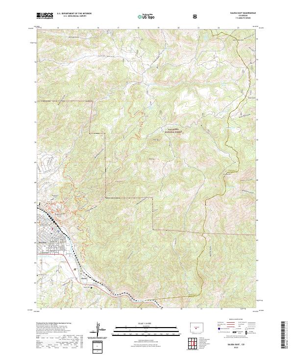 USGS Topographic Map – Salida East