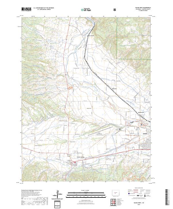 USGS Topographic Map – Salida West