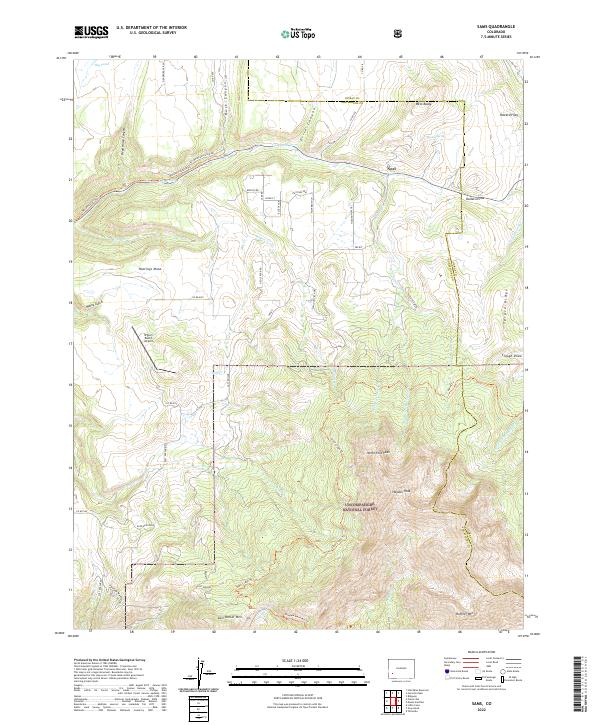 USGS Topographic Map – Sams