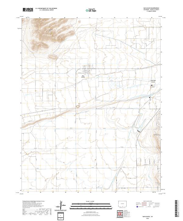 USGS Topographic Map – San Acacio