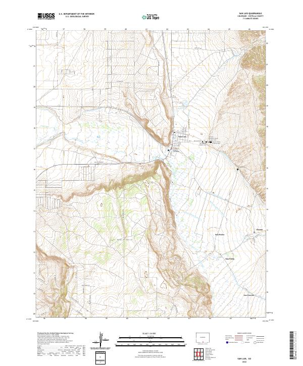 USGS Topographic Map – San Luis