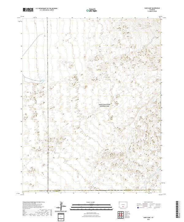 USGS Topographic Map – Sand Camp