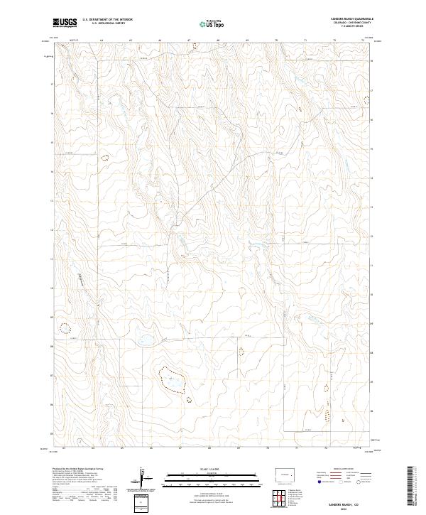 2022 Map of Sanders Ranch, 2022 Print