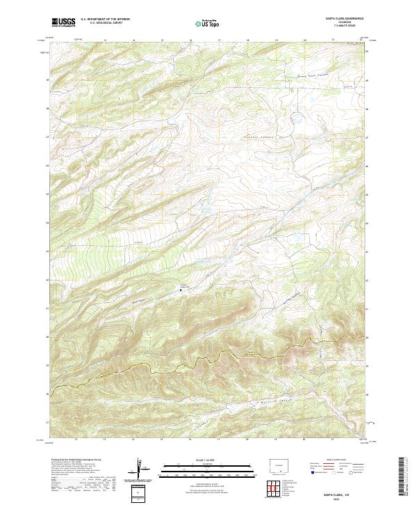 USGS Topographic Map – Santa Clara