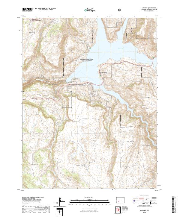 USGS Topographic Map – Sapinero