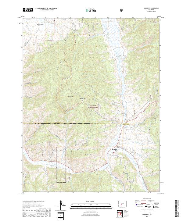USGS Topographic Map – Sargents