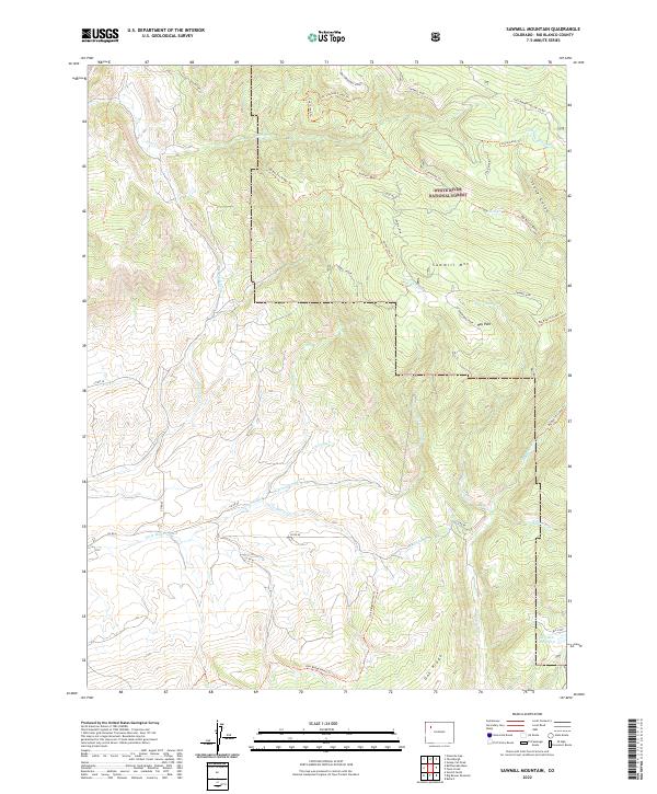 USGS Topographic Map – Sawmill Mountain