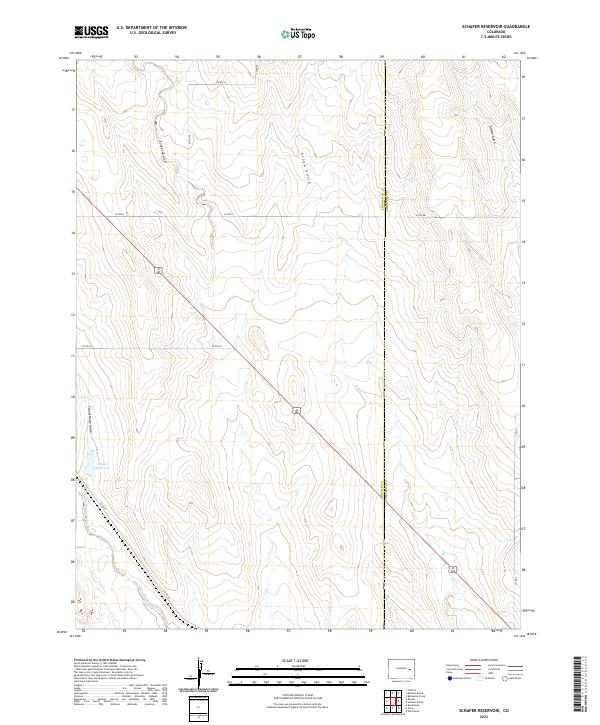 USGS Topographic Map – Schafer Reservoir