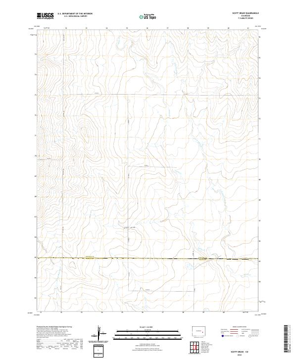 USGS Topographic Map – Scott Draw