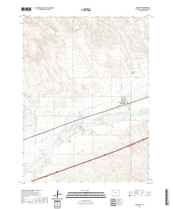 USGS Topographic Map – Sedgwick