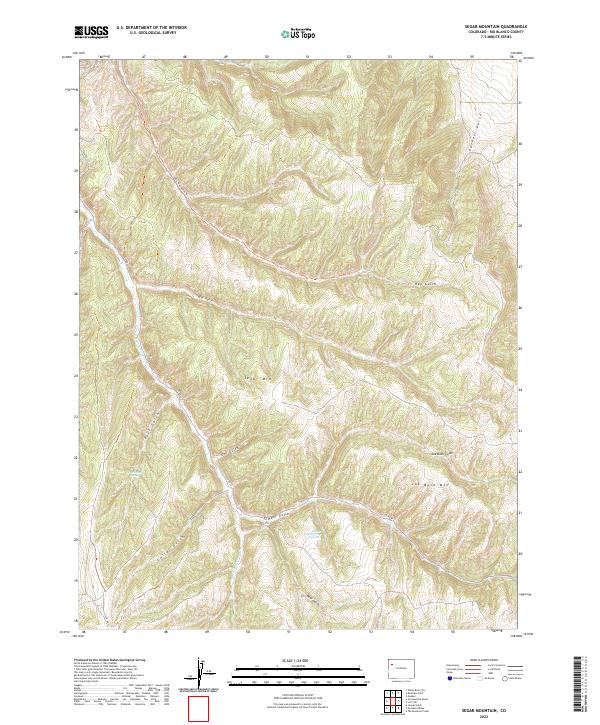 USGS Topographic Map – Segar Mountain