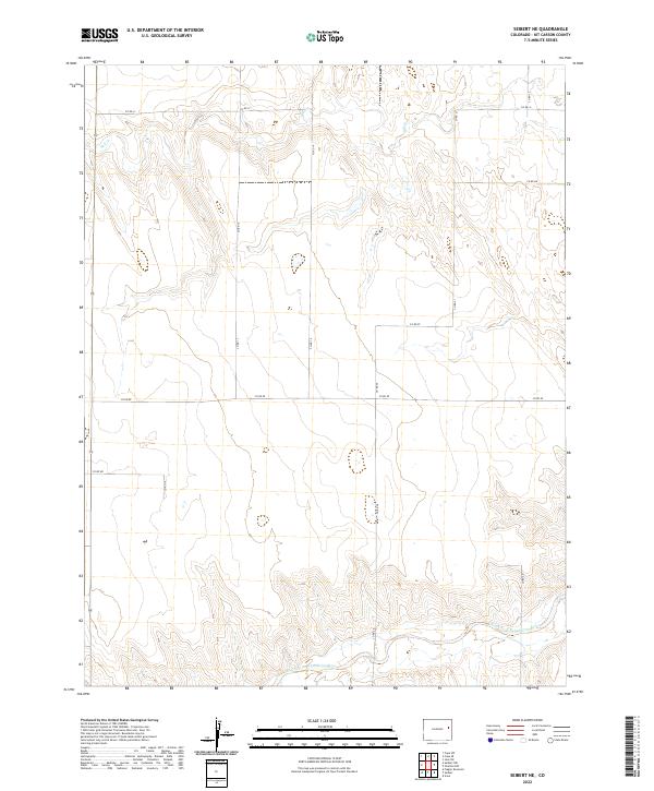 2022 Map of Seibert NE, 2022 Print