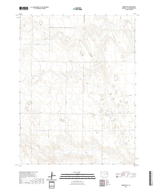2022 Map of Seibert NW, 2022 Print