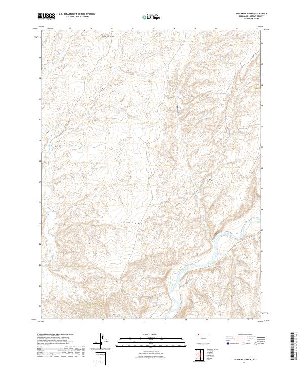 USGS Topographic Map – Sevenmile Draw